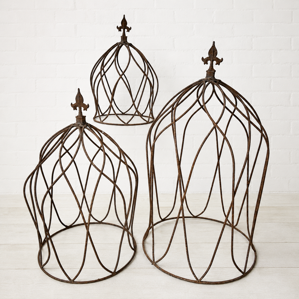 Wrought Iron Tommie Topiary with Finial Plant Support