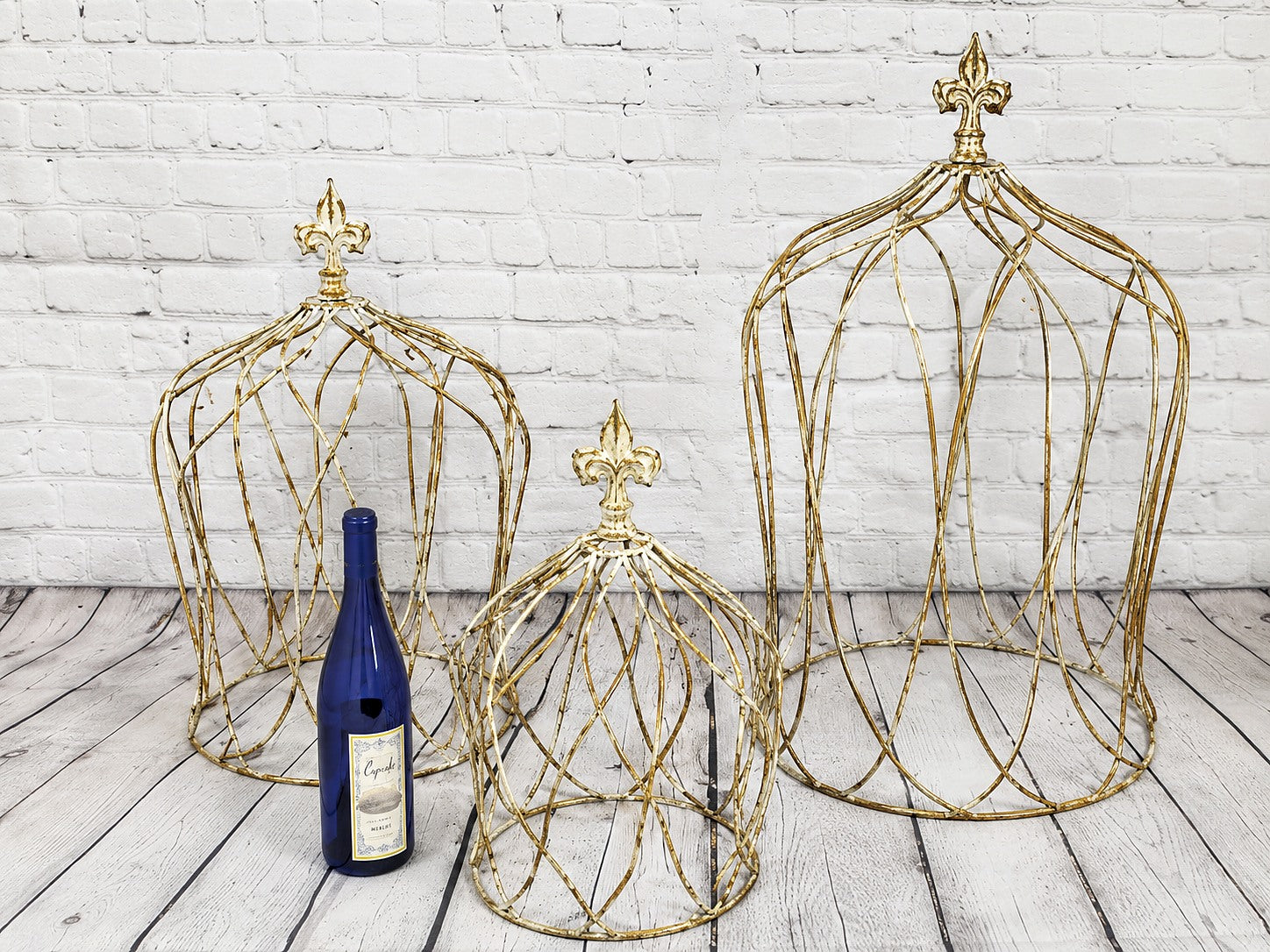 Wrought Iron Tommie Topiary with Finial Plant Support