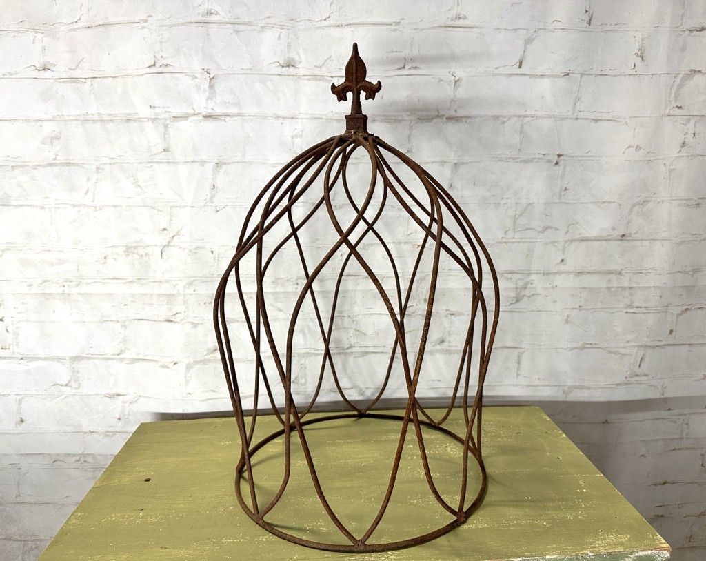 Wrought Iron Tommie Topiary with Finial Plant Support