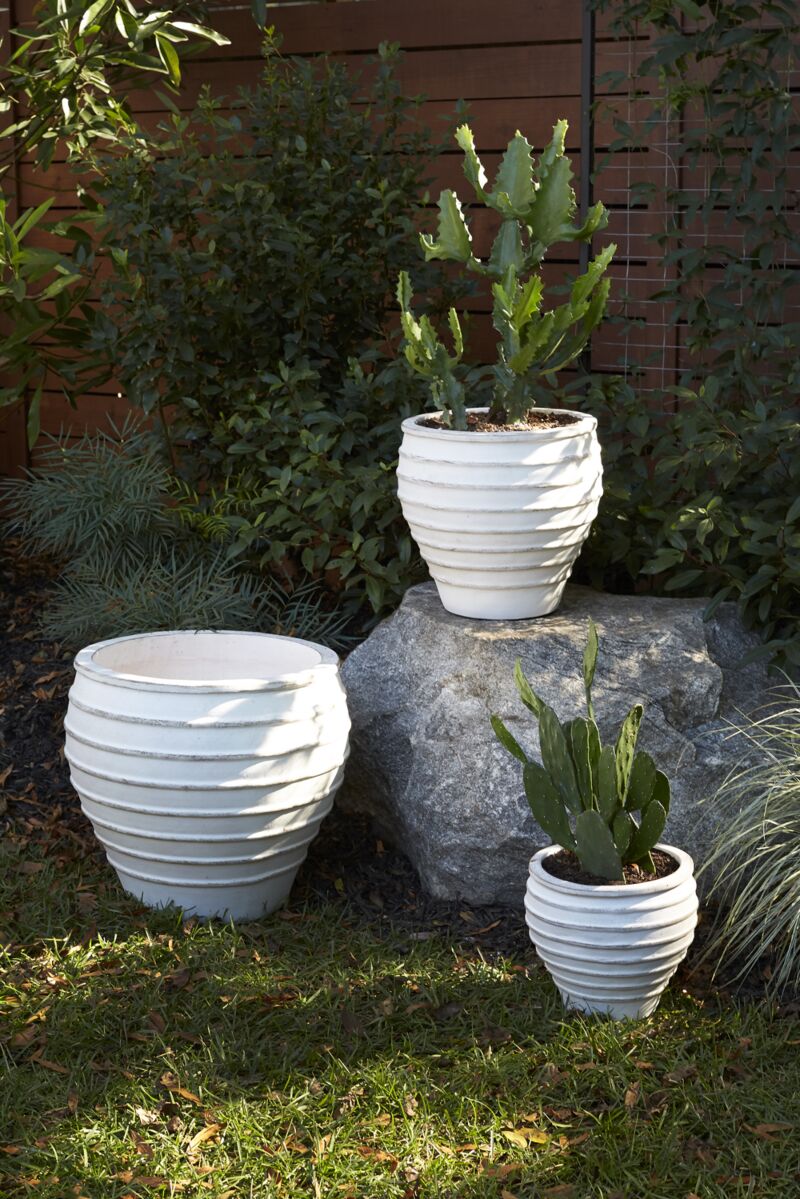 Porto Planters in Whitewash